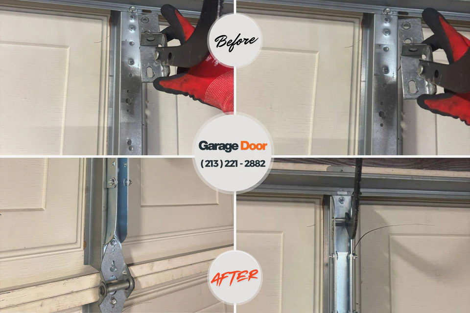Before and after: garage door repair Tucumcari, NM